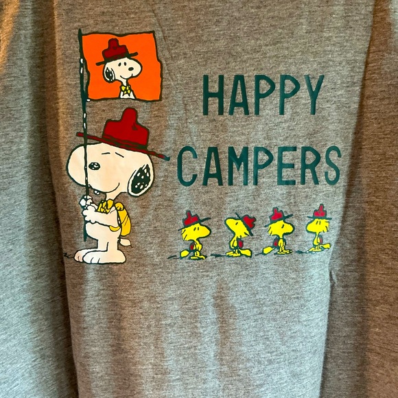 Peanuts Women’s XL Snoopy Happy Camper Tee - Picture 4 of 4